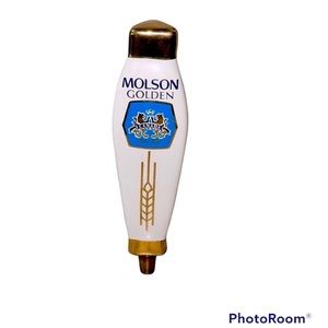 Beer Keg Tap Molson Golden Ale Handle Collectors Brew Bar Tools Canadian Vintage